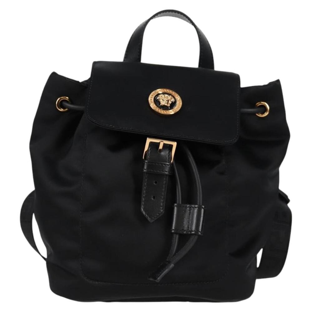 Versace Nylon Backpack Black